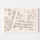 Vintage Map of Albany, NY Business Section 1947