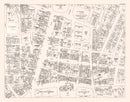 Vintage Map of Albany, NY Business Section 1947