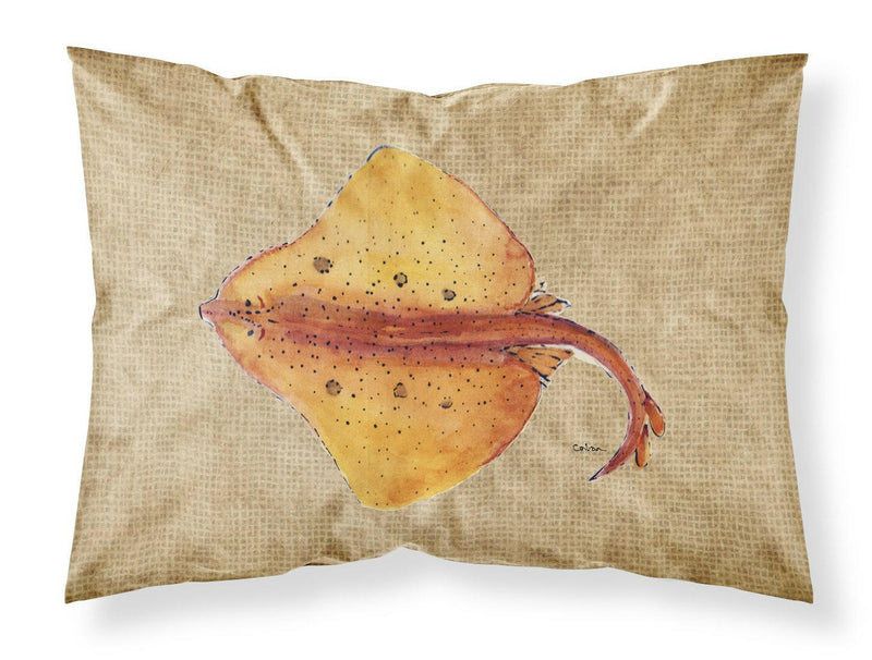 Blonde Ray Stingray Moisture wicking Fabric standard pillowcase