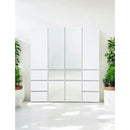Elise - Slim Modular Closet Cabinet With Drawers - White by HouseOfZazla