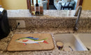 Rainbow Trout Dish Drying Mat Absorbent Dish Drying Mat Pad for Kitchen Counter Dish Drainer Mat for Countertop, 14 x 21", Multicolor