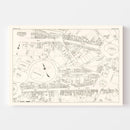 Vintage Map of Annapolis, MD Business Section 1947