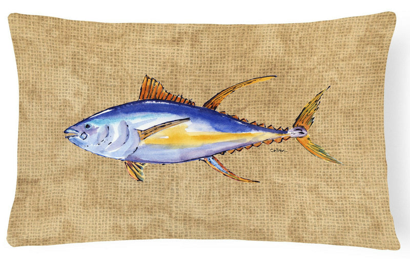 Tuna Fish   Canvas Fabric Decorative Pillow