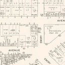 Vintage Map of Asbury Park, NJ Business Section 1947