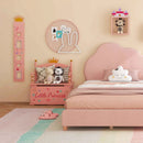 3 Pieces Kids' Room Bundle: Twin Bed Frame Wardrobe Closet Vanity Table and Stool Set by LJGDeals