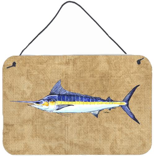 Blue Marlin Aluminium Metal Wall or Door Hanging Prints