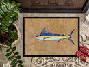 Blue Marlin Doormat - 24x36 Decorative Floor Mat – Indoor/Outdoor Rug