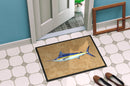 Blue Marlin Doormat - 24x36 Decorative Floor Mat – Indoor/Outdoor Rug