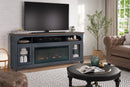 Fireplace TV Stand For TVs Up To 95" - Blue by HouseOfZazla