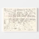 Vintage Map of Auburn, NY Business Section 1947