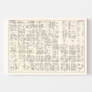 Vintage Map of Baltimore, MD Business Section 1947