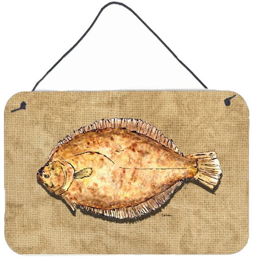 Flounder Aluminium Metal Wall or Door Hanging Prints