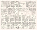 Vintage Map of Bayonne, NJ Business Section 1947