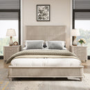 Platform Bed Frame & Tall Headboard by HouseOfZazla