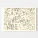 Vintage Map of Binghamton, NY Business Section 1947