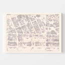 Vintage Map of Brooklyn, NY Business Section 1947