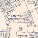 Vintage Map of Brooklyn, NY Business Section 1947