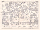 Vintage Map of Brooklyn, NY Business Section 1947
