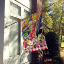 Recipe for Gumbo and Potato Salad House Flag 28x40 Porch Sleeve Pole Decorative Outside Yard Banner Artwork Wall Hanging, Polyester