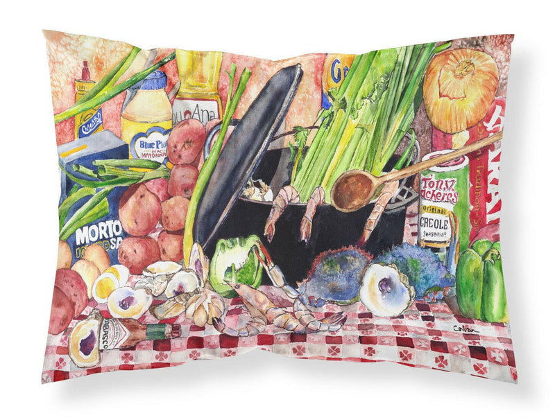 Gumbo and Potato Salad  Moisture wicking Fabric standard pillowcase