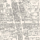Vintage Map of Cumberland, MD Business Section 1947