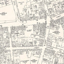 Vintage Map of Elizabeth, NJ Business Section 1947