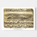 Vintage Map of Atlantic City, New Jersey 1880