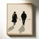Winter Walk with Yellow Scarf