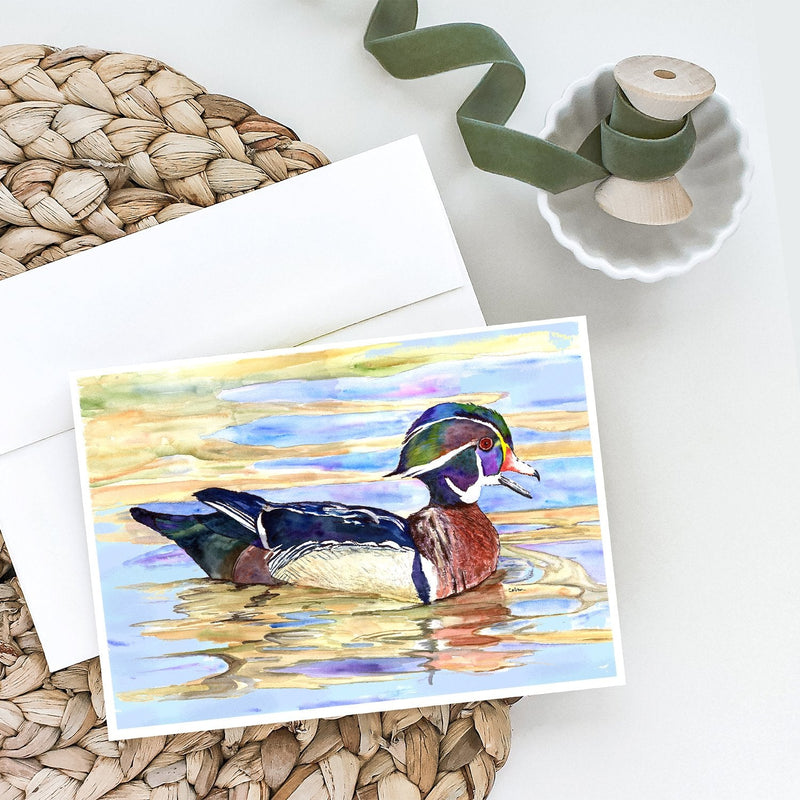 Wood Duck Greeting Cards and Envelopes Pack of 8