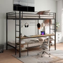 Ethan - Bunk Bed With Desk, Charging Station, Storage Shelves by Unique Piece Furniture