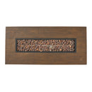 Transitional Rectangular Outdoor Propane Fire Pit With 50,000 BTU by HouseOfZazla