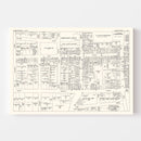 Vintage Map of Hempstead, NY Business Section 1947