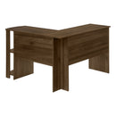 Computer Desk, Home Office, Corner, Storage Shelves, L Shape, Laptop, Contemporary & Modern - Walnut by Unique Piece Furniture