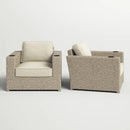 Outdoor Lounge Chairs With Cushions, Weather Resistant - Gray Mix by HouseOfZazla