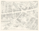 Vintage Map of Irvington, NJ Business Section 1947