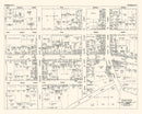 Vintage Map of Ithaca, NY Business Section 1947