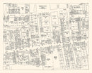 Vintage Map of Jamaica, NY Business Section 1947