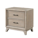 1 Piece Nightstand With Angled Feet, Dovetail Drawers, Bedroom Furniture - Oak by HouseOfZazla
