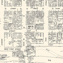 Vintage Map of Jamestown, NY Business Section 1947