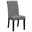 Tufted Rolled Backrest Side Chairs (Set of 2) by HouseOfZazla