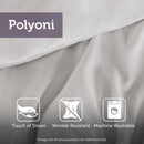 7-Piece Full 100% Polyester Pieced Pleated Tufted Comforter Set