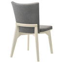 Jean - Upholstered Dining Side Chair (Set of 2) - Gray by HouseOfZazla