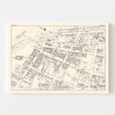 Vintage Map of Kingston, NY Business Section 1947