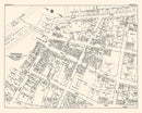 Vintage Map of Kingston, NY Business Section 1947