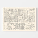 Vintage Map of Newark, NJ Business Section 1947