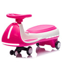 12V Electric Wiggle Ride On Car with Dual Motors & LED Lights