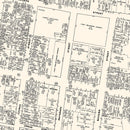 Vintage Map of New Brunswick, NJ Business Section 1947