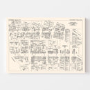 Vintage Map of Niagara Falls, NY Business Section 1947