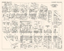 Vintage Map of Niagara Falls, NY Business Section 1947
