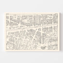 Vintage Map of Passaic, NJ Business Section 1947